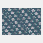 Pink Flamingo Personalisiert Wrapping Paper Sheets Geschenkpapier Set (Vorderseite 2)