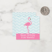 Pink Flamingo Personalisierte Geschenkkarten Mitteilungskarte (Vorderseite/Rückseite Beispiel)