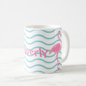 Pink Flamingo Personalisierte Mug Kaffeetasse (VorderseiteRechts)