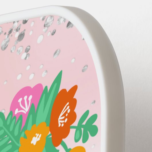 Pink Flamingo Pickleball Schläger (Linke Seite)