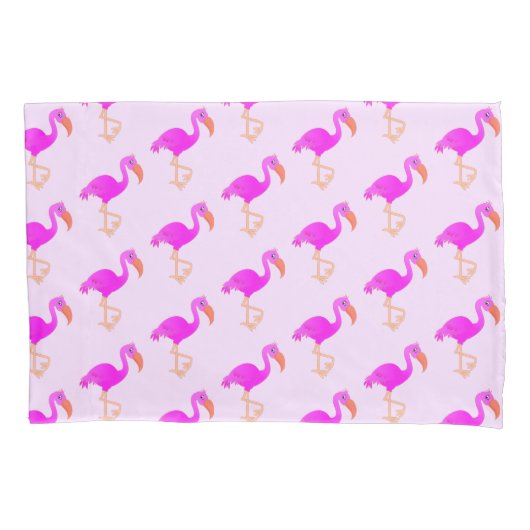 Pink Flamingo Pillow Case Kissenbezug (Vorderseite)