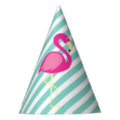 Pink Flamingo Pool Party Geburtstag Partyhütchen (Vorderseite)