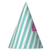 Pink Flamingo Pool Party Geburtstag Partyhütchen (Links)