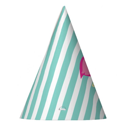 Pink Flamingo Pool Party Geburtstag Partyhütchen (Links)