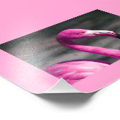 Pink Flamingo Posin' Hübsch Fotodruck (Ecke)