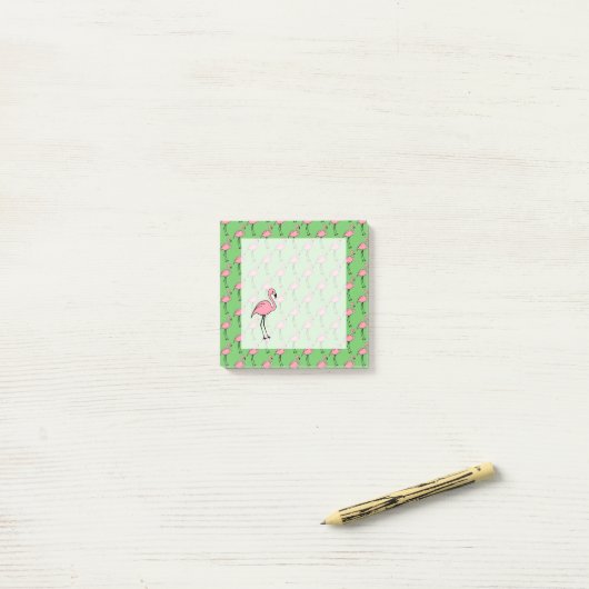 Pink Flamingo Post It Notes Gift Post-it Klebezettel (Auf Schreibtisch)