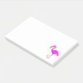 Pink Flamingo Post it Notes Post-it Klebezettel (angewinkelt)