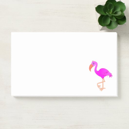 Pink Flamingo Post it Notes Post-it Klebezettel (Büro)