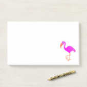 Pink Flamingo Post it Notes Post-it Klebezettel (Auf Schreibtisch)