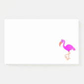 Pink Flamingo Post it Notes Post-it Klebezettel (Vorderseite)