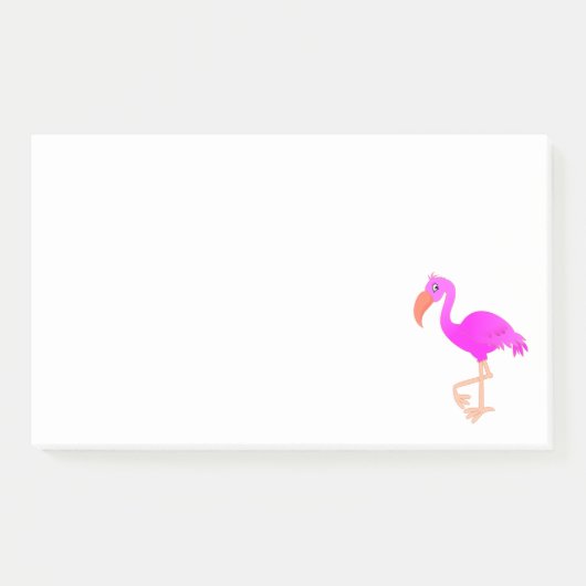 Pink Flamingo Post it Notes Post-it Klebezettel (Vorderseite)