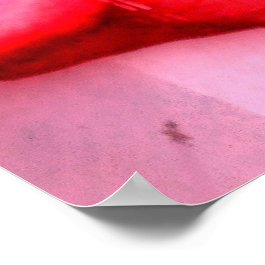 Pink Flamingo Poster (Ecke)