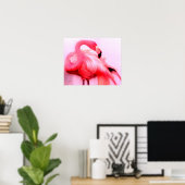 Pink Flamingo Poster (Heimbüro)