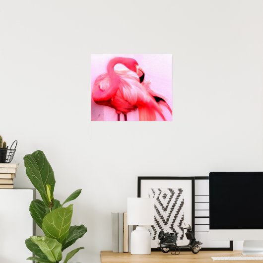 Pink Flamingo Poster (Heimbüro)