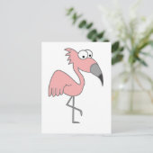 Pink Flamingo Postkarte (Stehend Vorderseite)