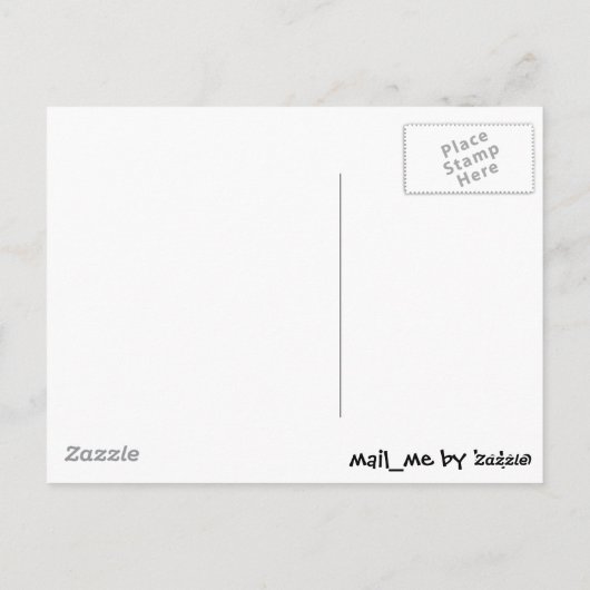 Pink Flamingo Postkarte (Rückseite)