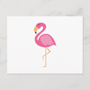 Pink Flamingo Postkarte
