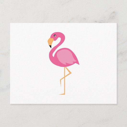 Pink Flamingo Postkarte (Vorderseite)