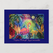 Pink Flamingo Postkarte (Vorderseite)