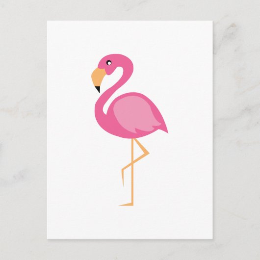 Pink Flamingo Postkarte (Vorderseite)