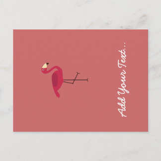 Pink Flamingo Postkarte