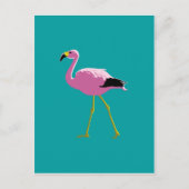 Pink Flamingo Postkarte (Vorderseite)