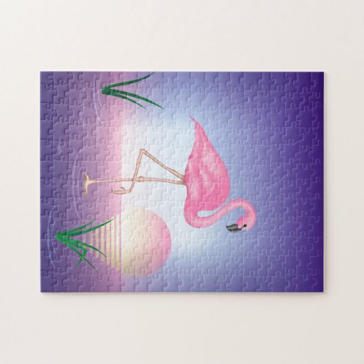 Pink Flamingo Puzzle (Horizontal)