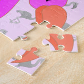 Pink Flamingo Puzzle Geschenk (Seite)