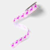 Pink Flamingo Ribbons Satinband (Rückseite)