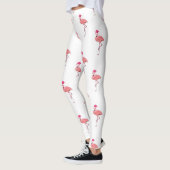 Pink Flamingo Santa Claus Pattern Leggings (Links)