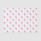 Pink Flamingo Santa Claus Pattern Seidenpapier (Vorderseite)