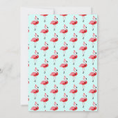 Pink Flamingo Santa Foto Weihnachten (Rückseite)