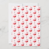 Pink Flamingo Santa Foto Weihnachten (Rückseite)