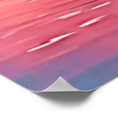 Pink Flamingo Scene Design Poster (Ecke)