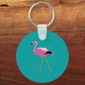 Pink Flamingo Schlüsselanhänger (Vorderseite)
