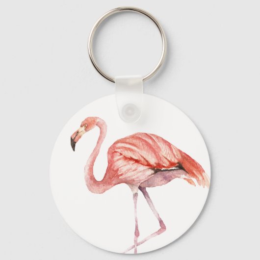 Pink Flamingo Schlüsselanhänger (Vorderseite)