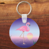 Pink Flamingo Schlüsselanhänger (Vorderseite)