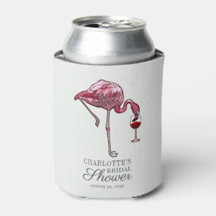 Pink Flamingo Schrift Sommer Brautparty Benutzerde Dosenkühler