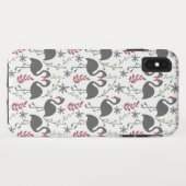 Pink flamingo seamless pattern flowers, leaves Case-Mate iPhone hülle (Rückseite (Horizontal))