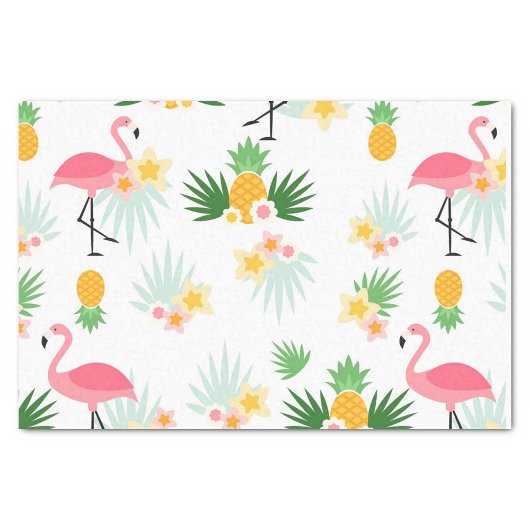Pink Flamingo Seidenpapier