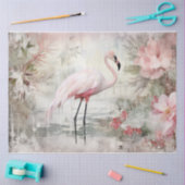 Pink Flamingo Seidenpapier (Basteln)