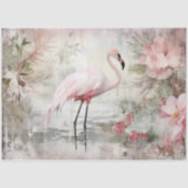 Pink Flamingo Seidenpapier (Vorderseite)