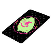 Pink Flamingo sein fabelhaftes inspirierendes Spri Magnet (Linke Seite)