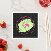 Pink Flamingo sein fabelhaftes inspirierendes Spri Serviette (Beispiel)