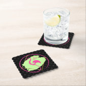 Pink Flamingo sein fabelhaftes inspirierendes Spri Untersetzer (Vor Ort)