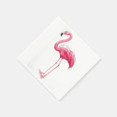 Pink Flamingo Serviette (Ecke)