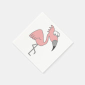 Pink Flamingo Serviette (Ecke)