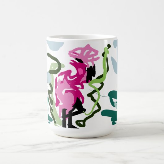 Pink flamingo set kaffeetasse (Mittel)