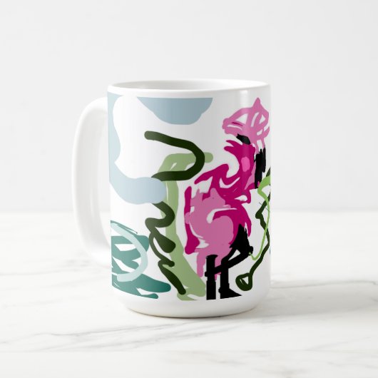 Pink flamingo set kaffeetasse (Vorderseite Links)
