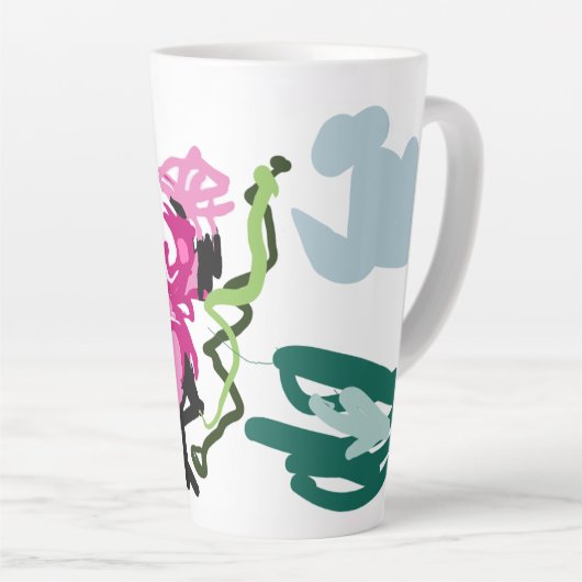 Pink flamingo set milchtasse (Rechte Ecke)
